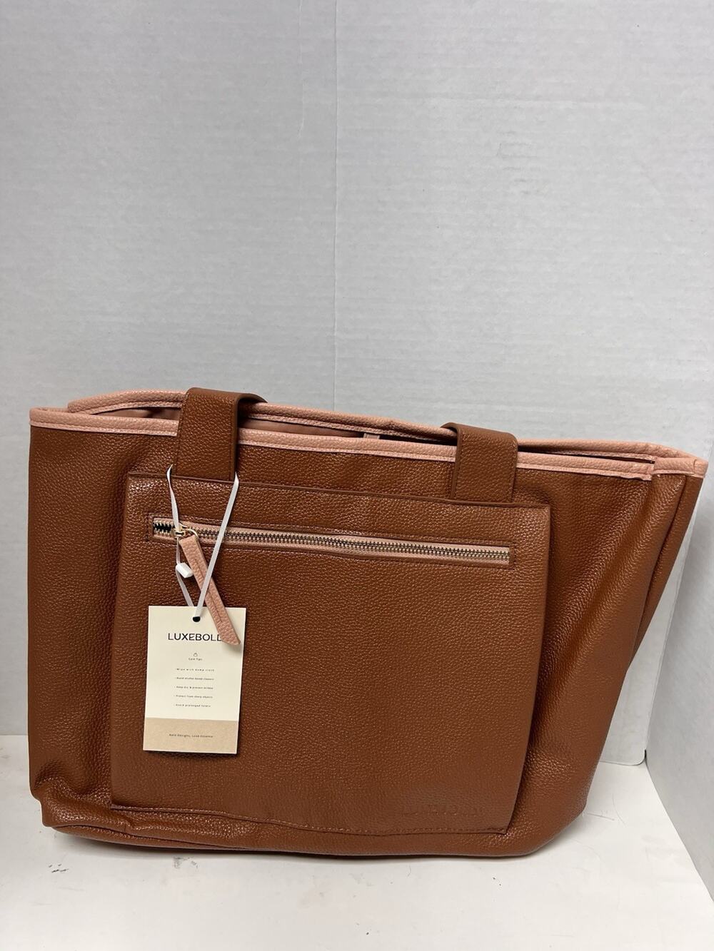 LuxeBold Tote Bag Large Canvas Shoulder Bag Fashion Travel Handbag NEW